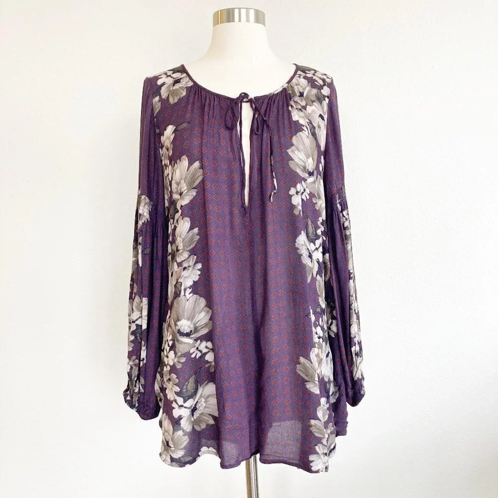 Free People Sunset Boulevard Floral Mini Boho Romper Sz XS
